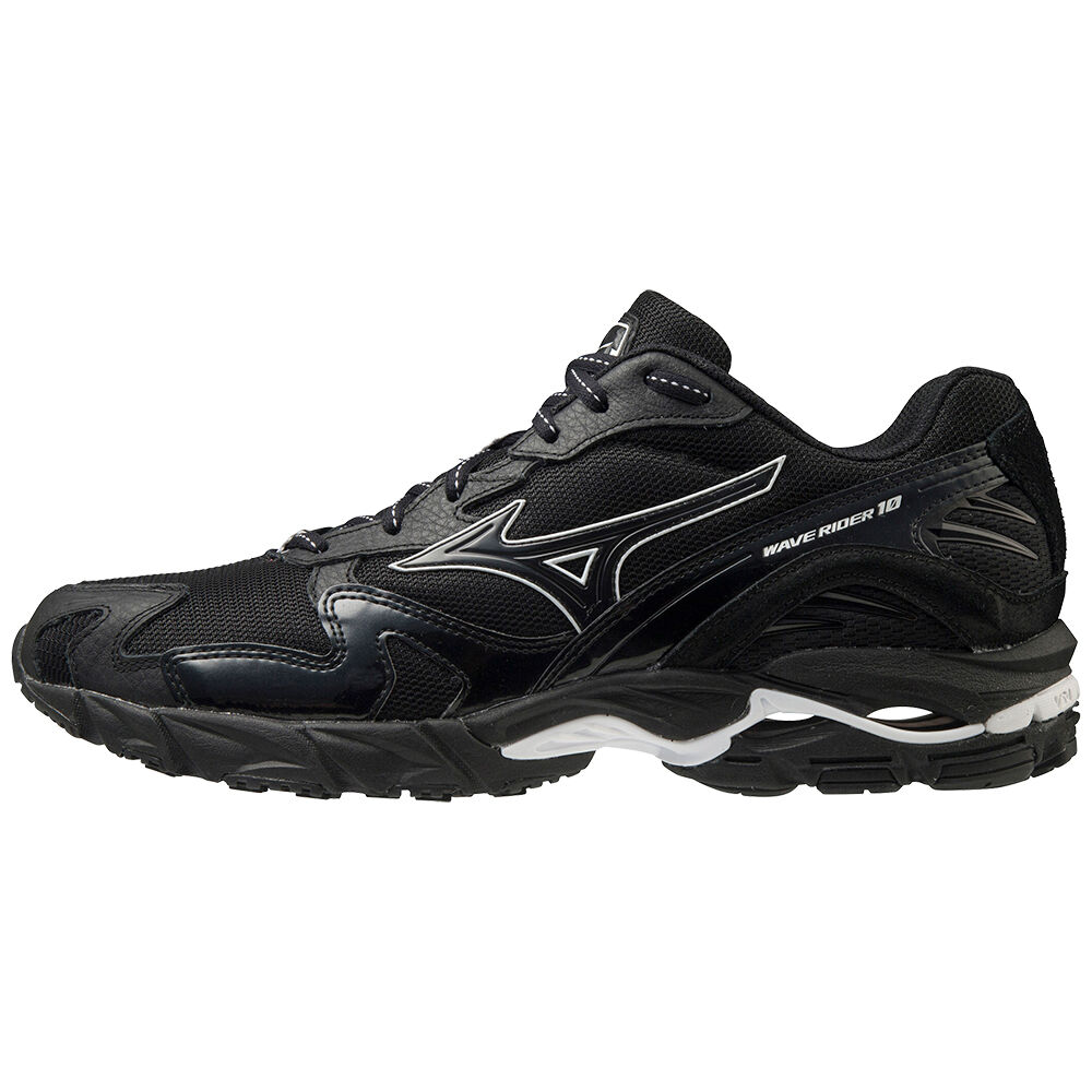 Mizuno Wave Rider 10 Kuro Férfi Teremcipő Fekete EAQ673194